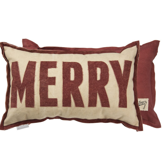 Merry (Christmas) Throw Pillow