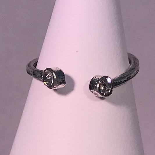 Horseshoe Ring with Rhinestones