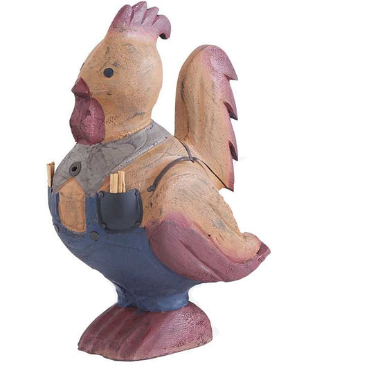 Rooster Farmer Figurine