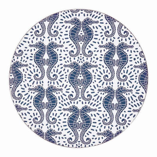 Seahorse Round Coasters, Set of 4
