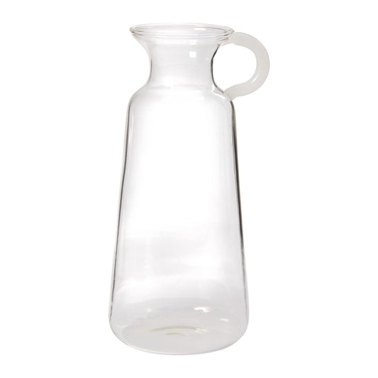 Simpatico Clear Glass Modern Pitcher Vase - Budvase