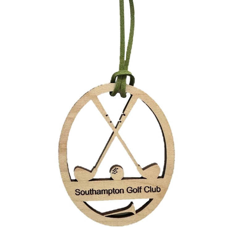 Southampton Golf Club Wood Christmas Tree Ornament (Custom Available)
