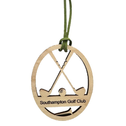 Southampton Golf Club Wood Christmas Tree Ornament (Custom Available)