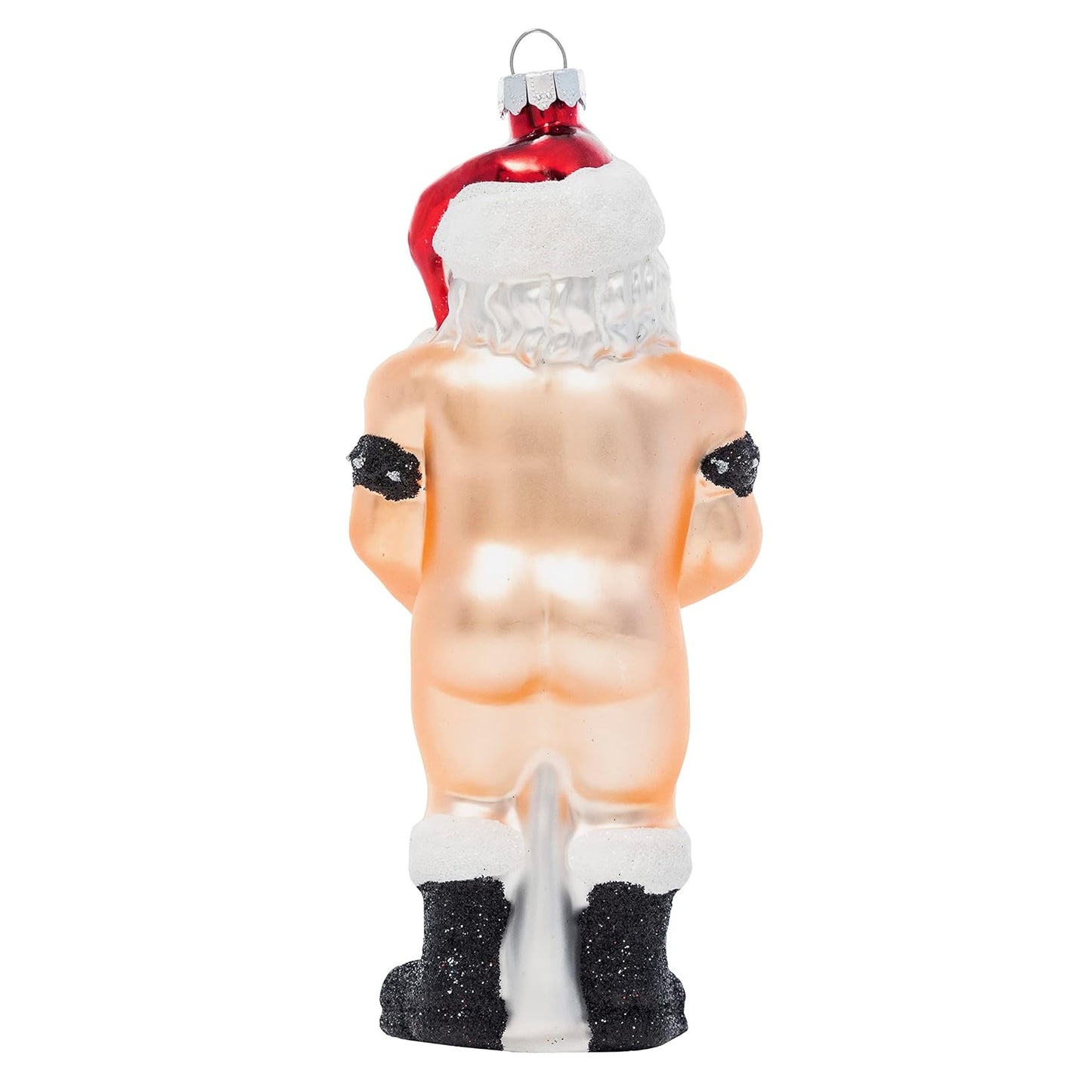 Stiff Package Naked Santa Christmas Tree Ornament