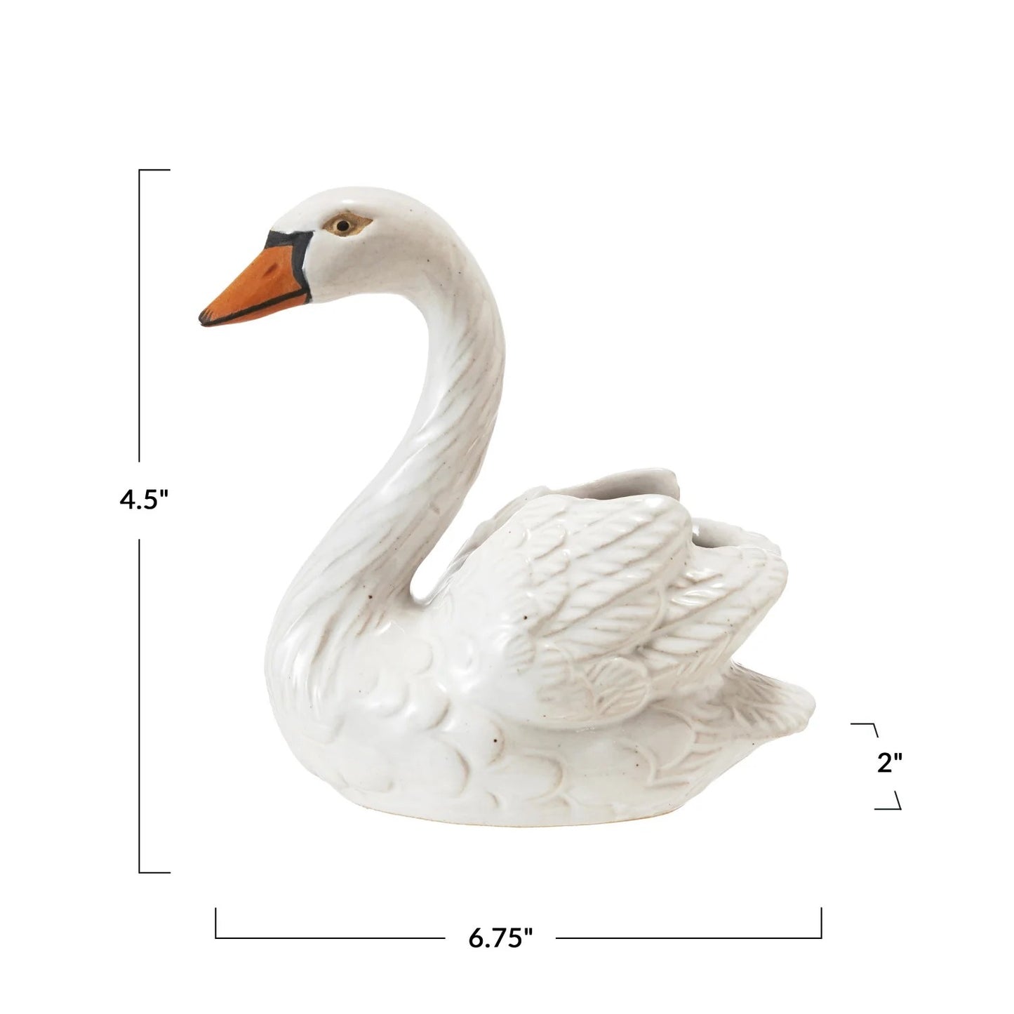 Swan Toothpick Holder, Mini Vase - Container