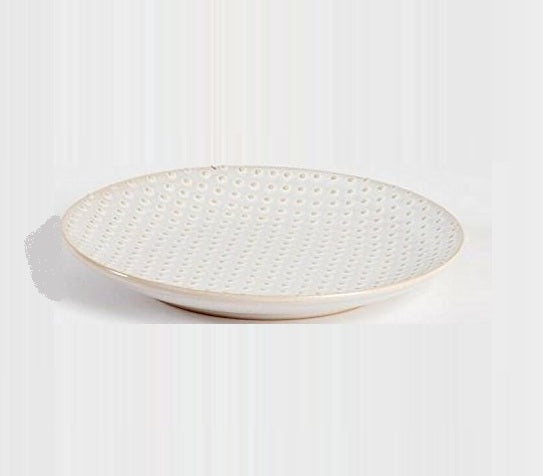 Swiss Dot Design Appetizer Salad Dish Plate (Set of 4)
