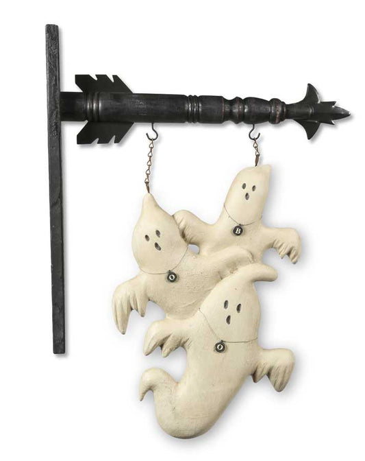 Three Ghosts Hanging Arrow Replacement Sign