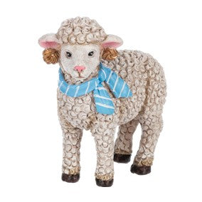 Whimsical Bunny Rabbit, Lamb & Pig Figurine Set