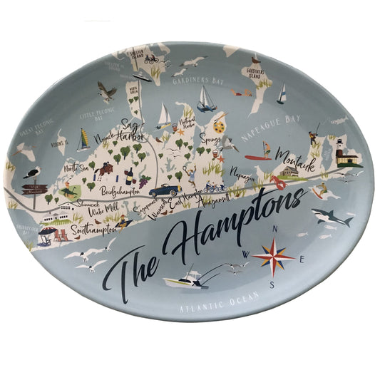 The Hamptons Melamine Oval Platter