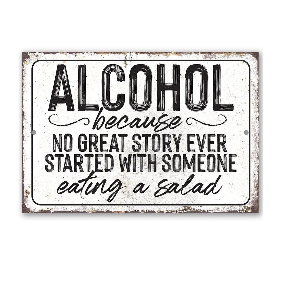 Alcohol - Salad Indoor/Outdoor Metal Sign