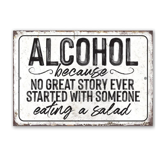Alcohol - Salad Indoor/Outdoor Metal Sign