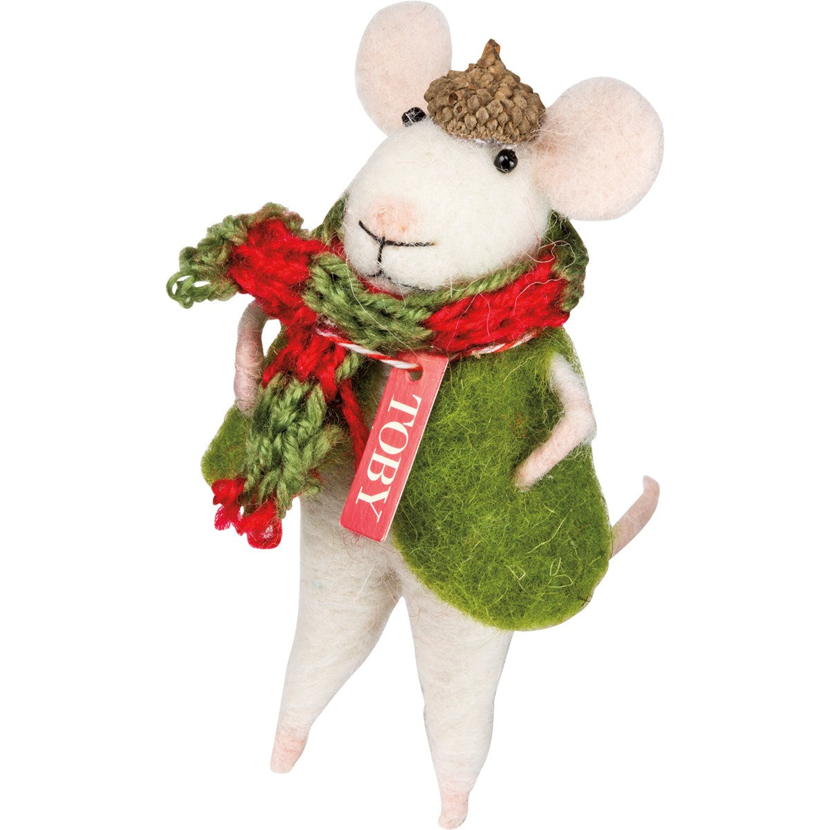 Toby Mouse Critter Christmas Tree Ornament