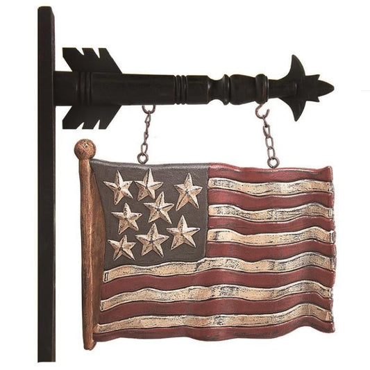 Waving USA American Flag Arrow Replacement Sign