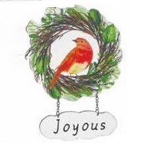 Bird Ornament Wall Decor (Joyous)
