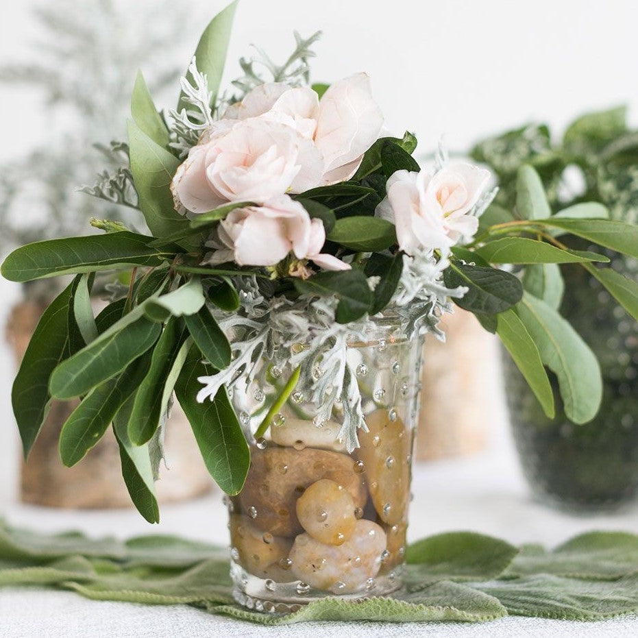 Clear Annie Hobnail Vase