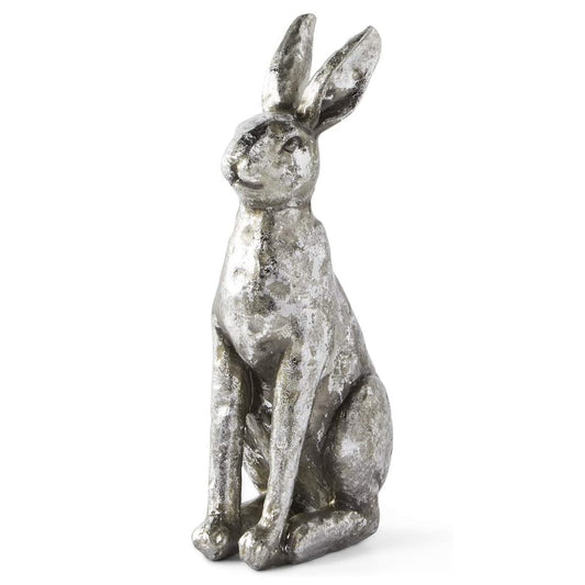 Antiqued Silver Bunny Rabbit Figurine