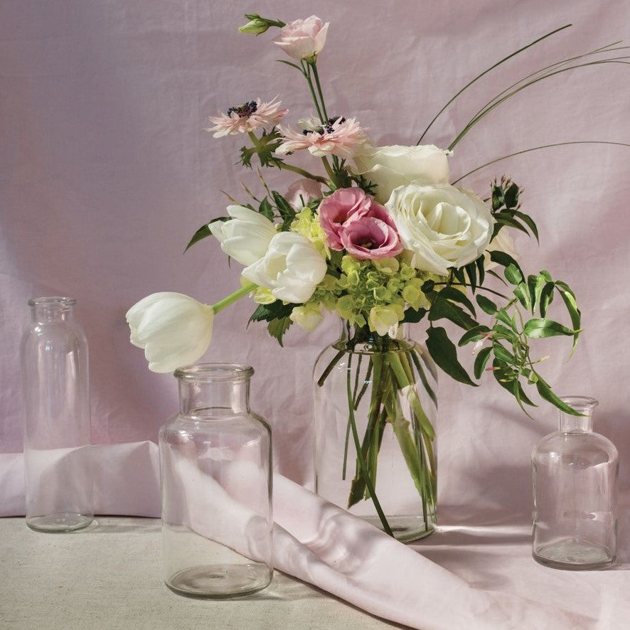 Glass Bottle Vase Set