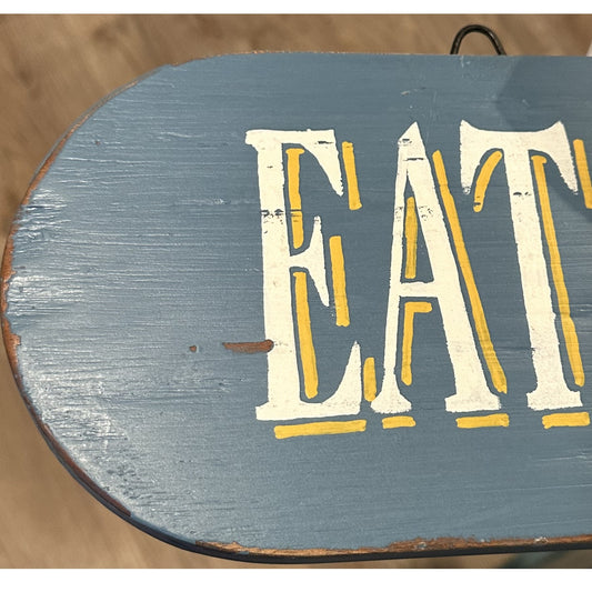Eat. Beach. Sleep. Repeat. Mahogany Wood Wall Sign