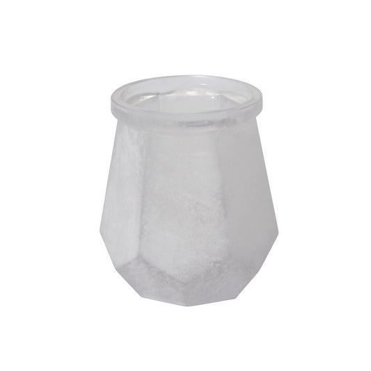 Glass Frosted Matte Geometric Glass Vase
