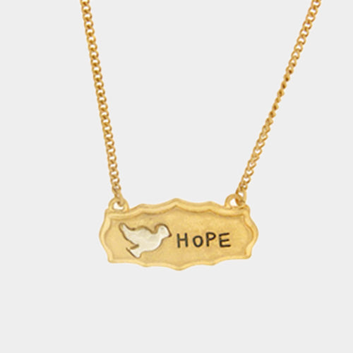 "Hope" Dove Pendant Necklace