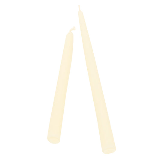 Ivory Drip-Less Taper Candle