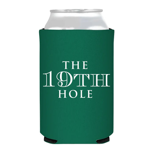 The 19th Hole Golf Beer Botle Can Koozie Cooler