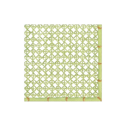 Green Trellis Paper Cocktail Napkins – 20 Per Package