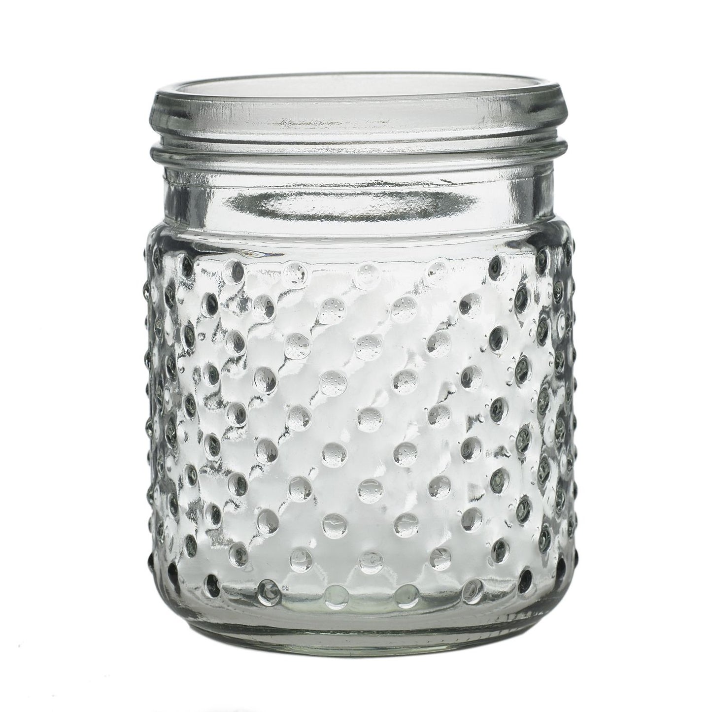 Hobnail Jar Vase (Assorted Sizes & Colors)