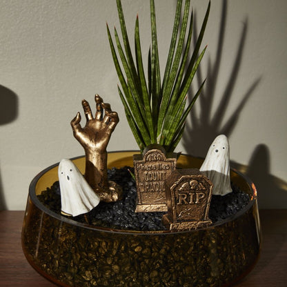 Bone Yard Cemetery Terrarium Figurines