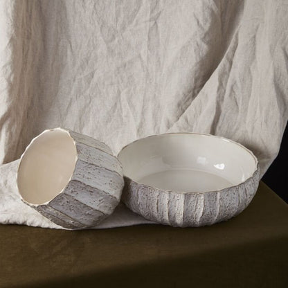 Beechwood Tree Bark Bowl Pot Planter