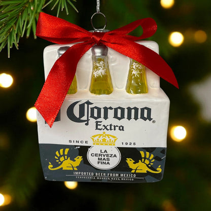 Mexican Beer Bottle Six-Pack Christmas Tree Ornament