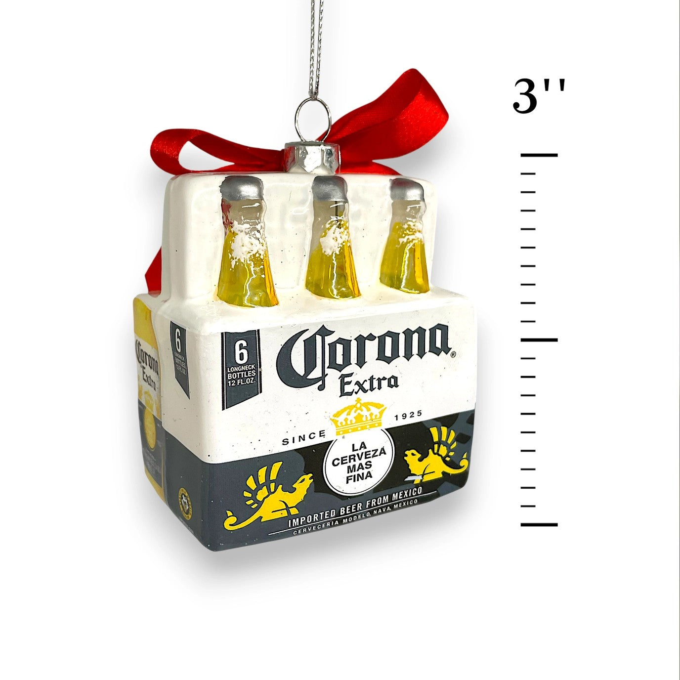 Mexican Beer Bottle Six-Pack Christmas Tree Ornament