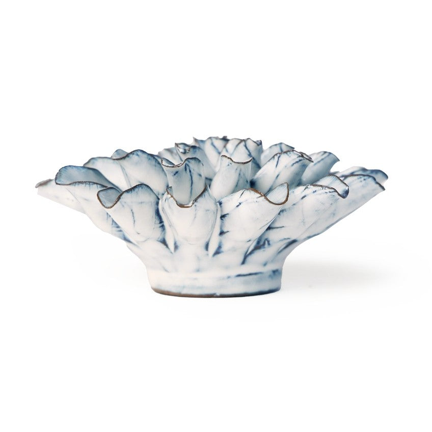 Blue White Cornflower Ceramic Wall Hanging Flower