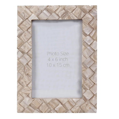 Braided Pattern Resin Inlay Picture Frame (4x6, 5x7 Inches)
