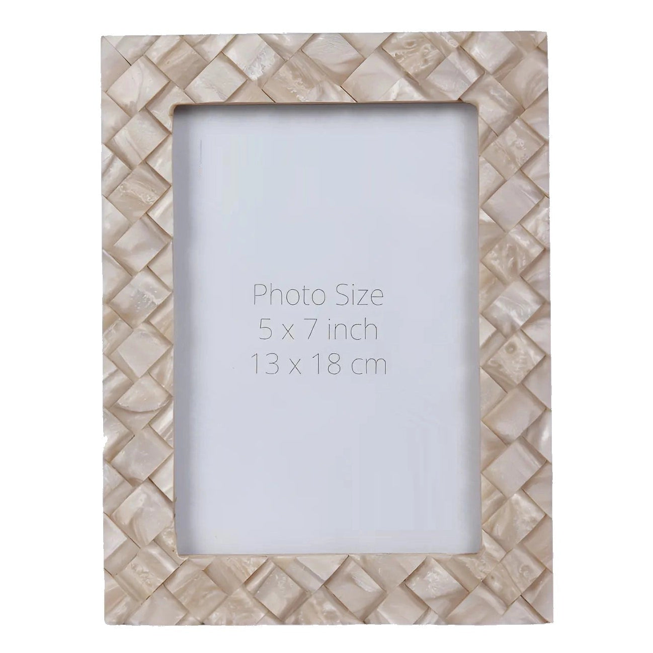 Braided Pattern Resin Inlay Picture Frame (4x6, 5x7 Inches)