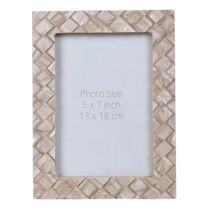 Braided Pattern Resin Inlay Picture Frame (4x6, 5x7 Inches)