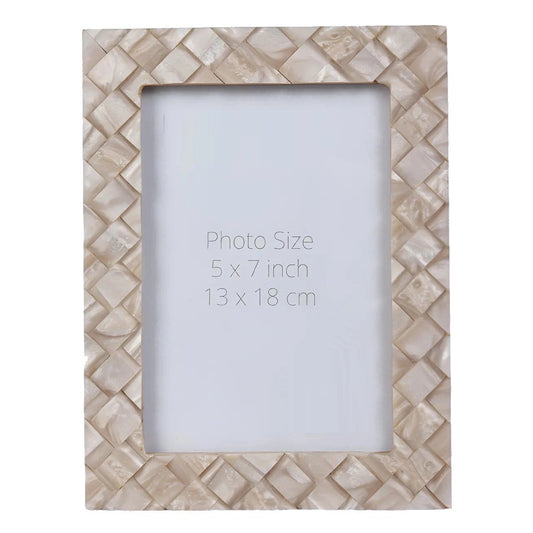 Braided Pattern Resin Inlay Picture Frame (4x6, 5x7 Inches)