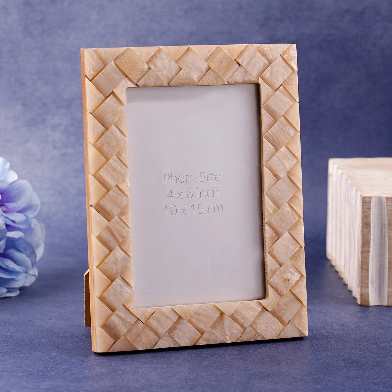 Braided Pattern Resin Inlay Picture Frame (4x6, 5x7 Inches)