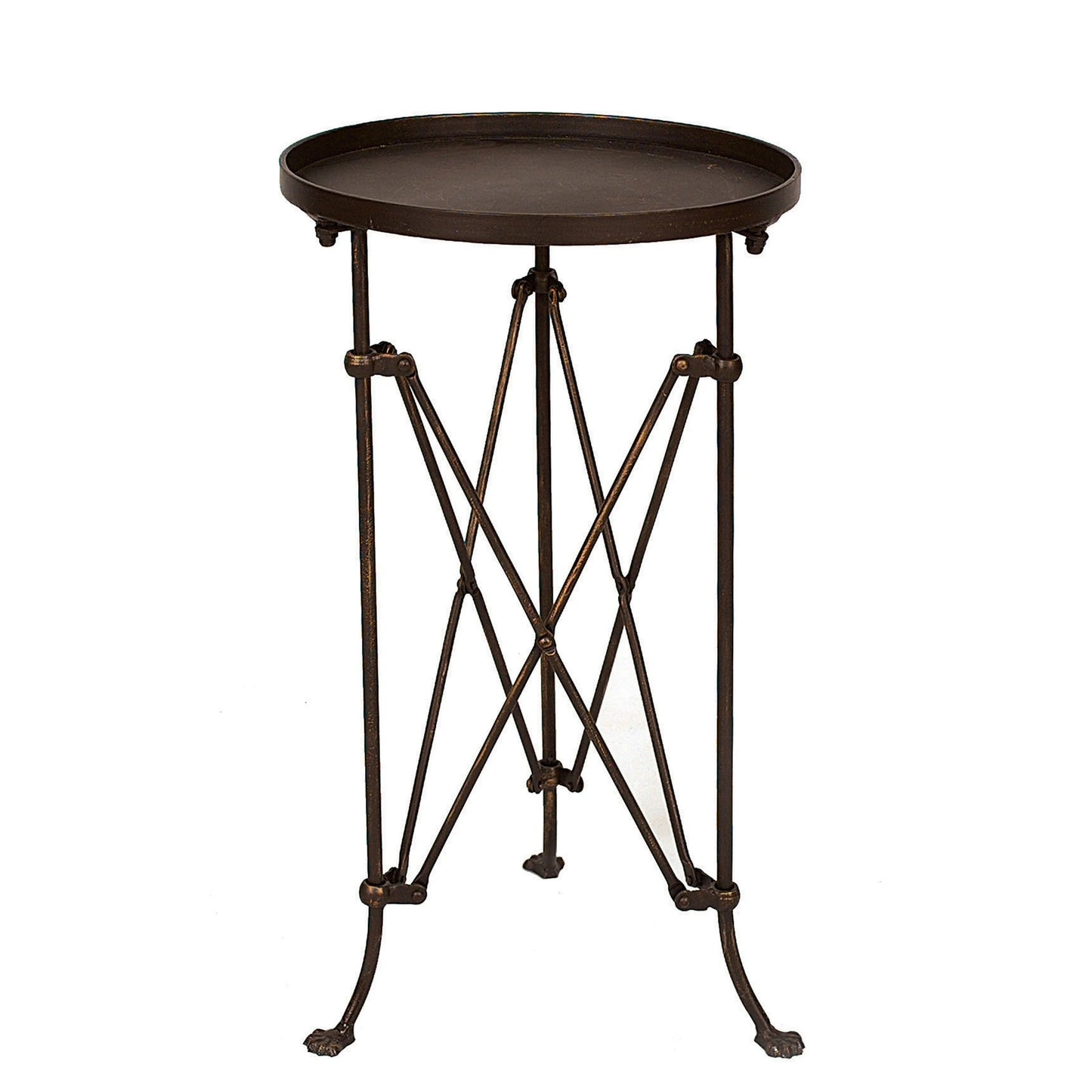 Bronze Metal Accent Table