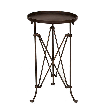 Bronze Metal Accent Table