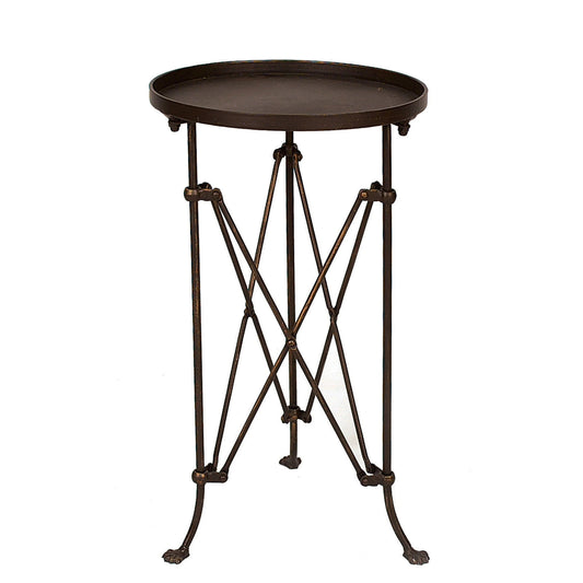 Bronze Metal Accent Table