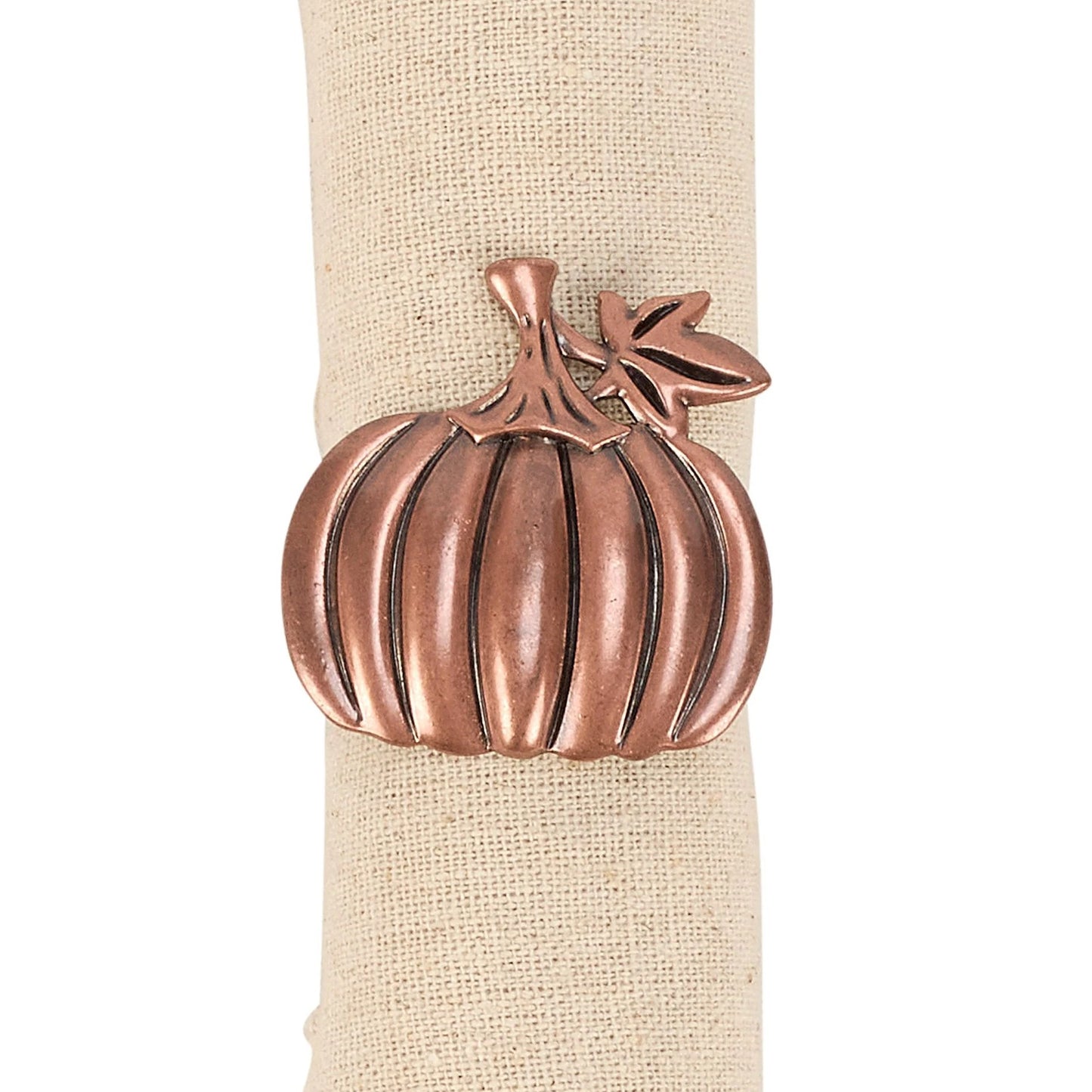 Bronze Pumpkin Napkin Rings (set of 4)