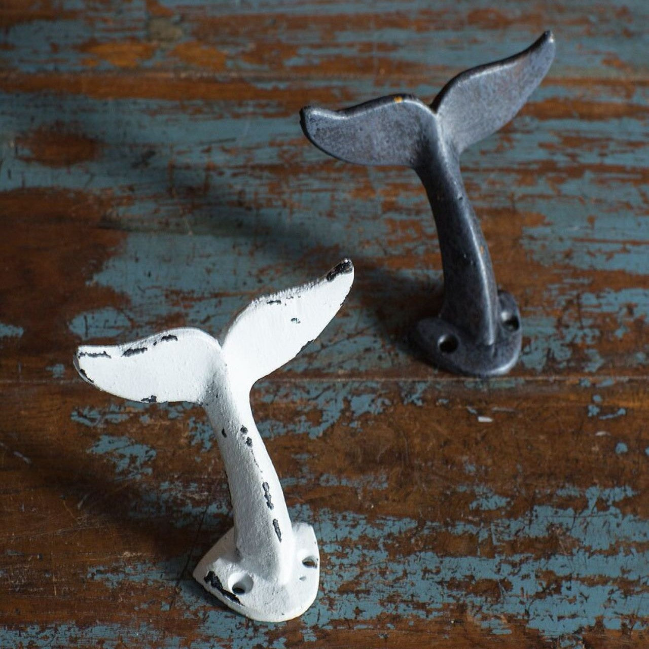 Whale Tail Wall Hook (White)