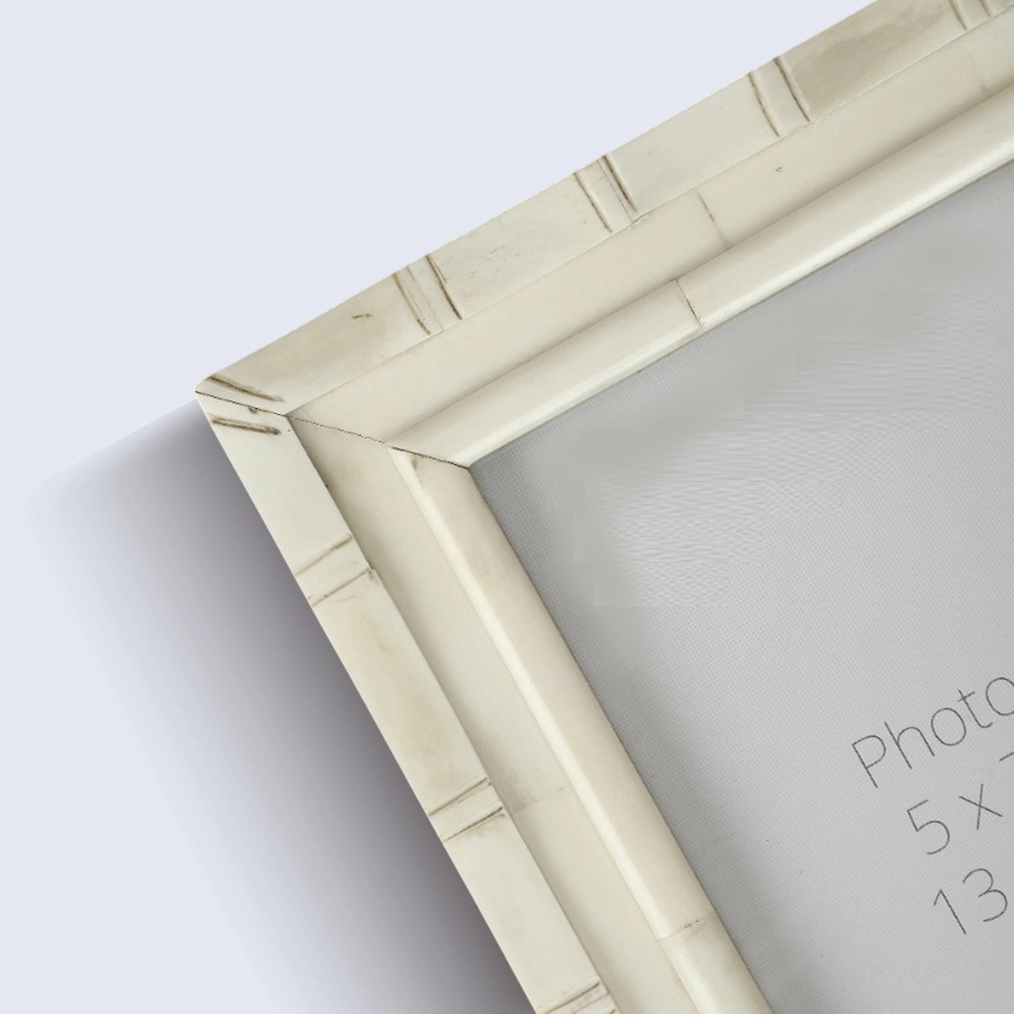 White Linear Inlay Picture Frame (5x7)