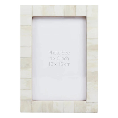 Classic White Shell Inlay Picture Frame (4x6, 5x7, 8x10 Inches)