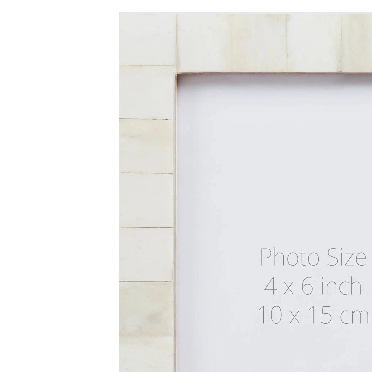 Classic White Shell Inlay Picture Frame (4x6, 5x7, 8x10 Inches)