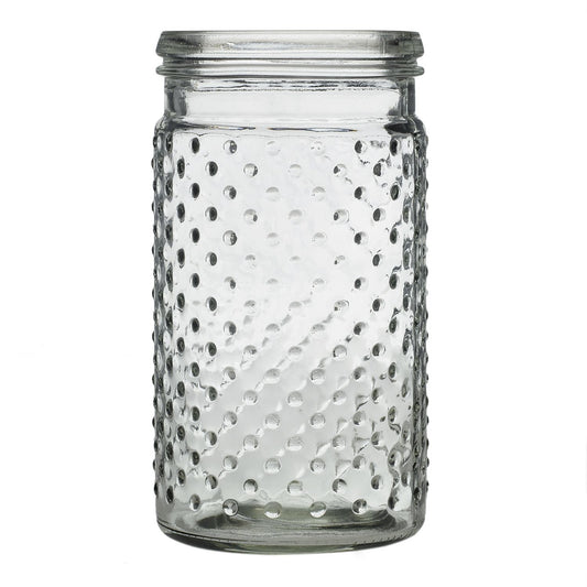 Hobnail Jar Vase (Clear, Medium)