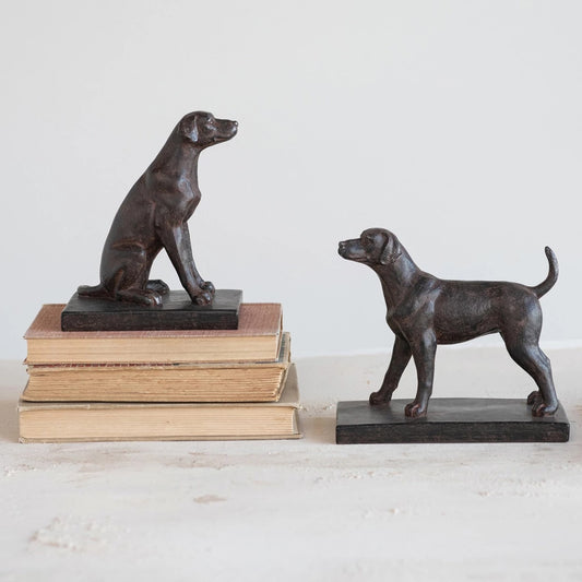 Black Lab Dog Bookends (Set of 2)