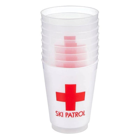 Ski Patrol Frosted Cup (Set of 8)