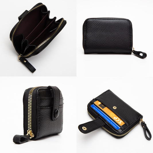 Light Brown Faux Leather Small Wallet